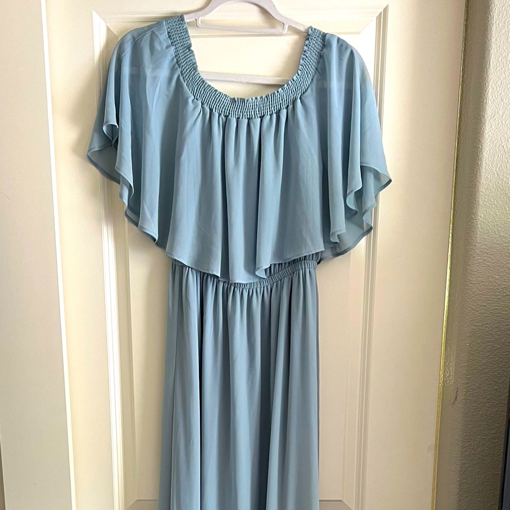 Show Me Your Mumu L light blue maxi dress!